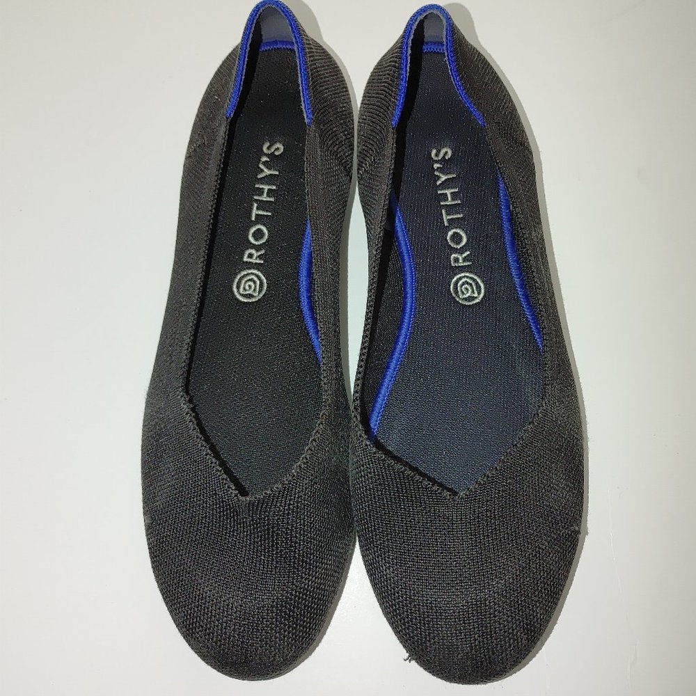 ROTHY'S Woman's Textile Loafers Black Size 12 Pre-owned